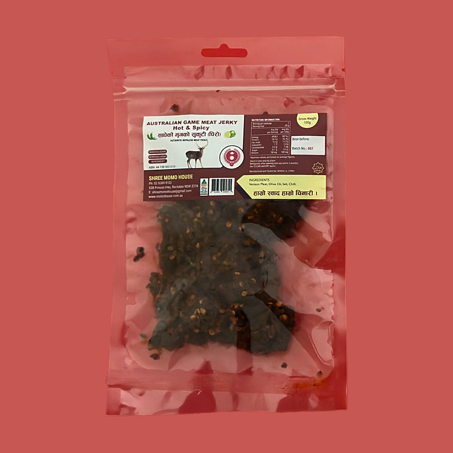 Venison Jerky (Sukuti)